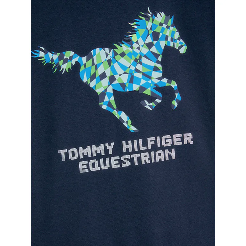 Tommy Hilfiger Horse Art Print T-Shirt - Desert Sky-4